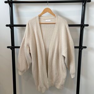 Oak + Fort M long open cardigan